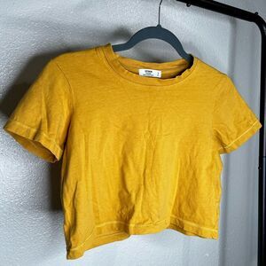Cotton On baby tee crop top in yellow